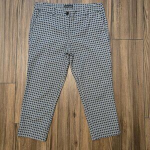 HILARY RADLEY Casual Cropped Pants with Design Size 8